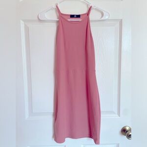Pink mini Misguided dress-PERFECT for summer. Only worn once!